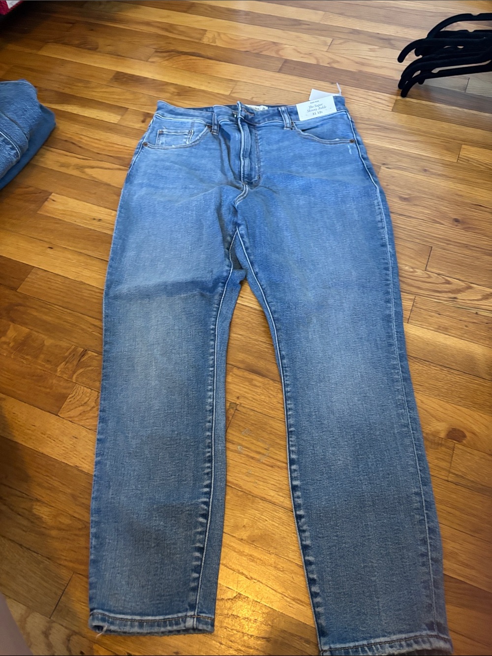 Abercrombie & Fitch Women's Light Blue Skinny Jeans